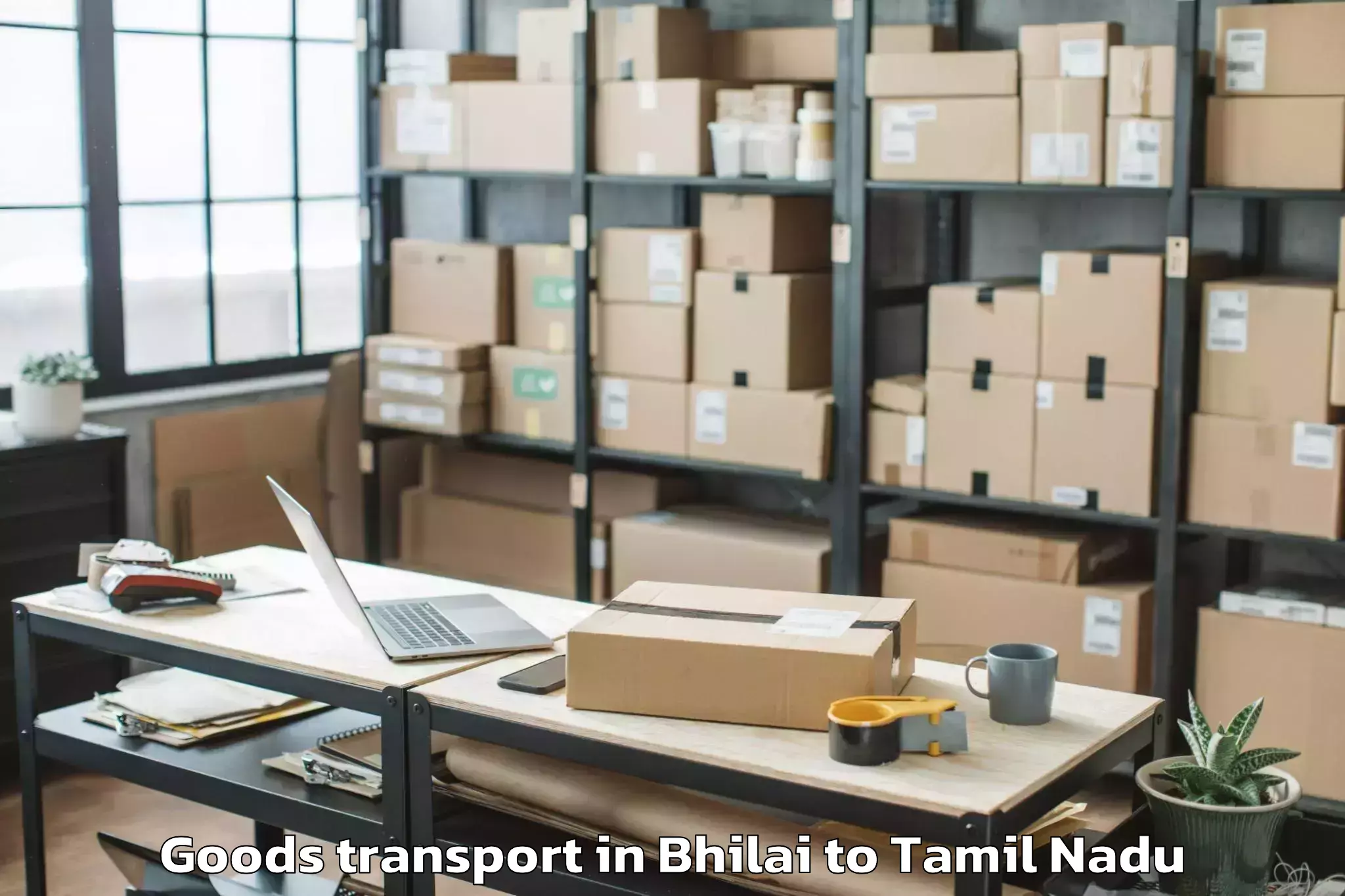 Quality Bhilai to Pattukottai Goods Transport